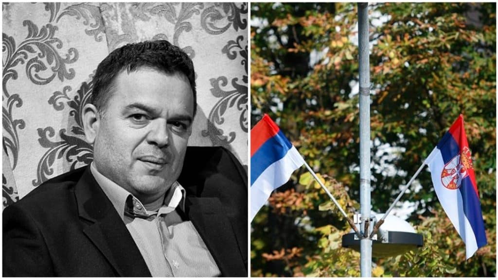 Aleksandar Stojković Piksi govori na skupu u Bijeljini protiv rudnika litijuma