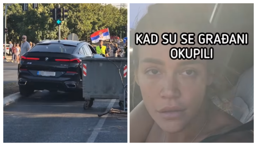 HAOS U BEOGRADU: Pjevačica Marija Mikić automobilom pokušala probiti blokadu građana (VIDEO)