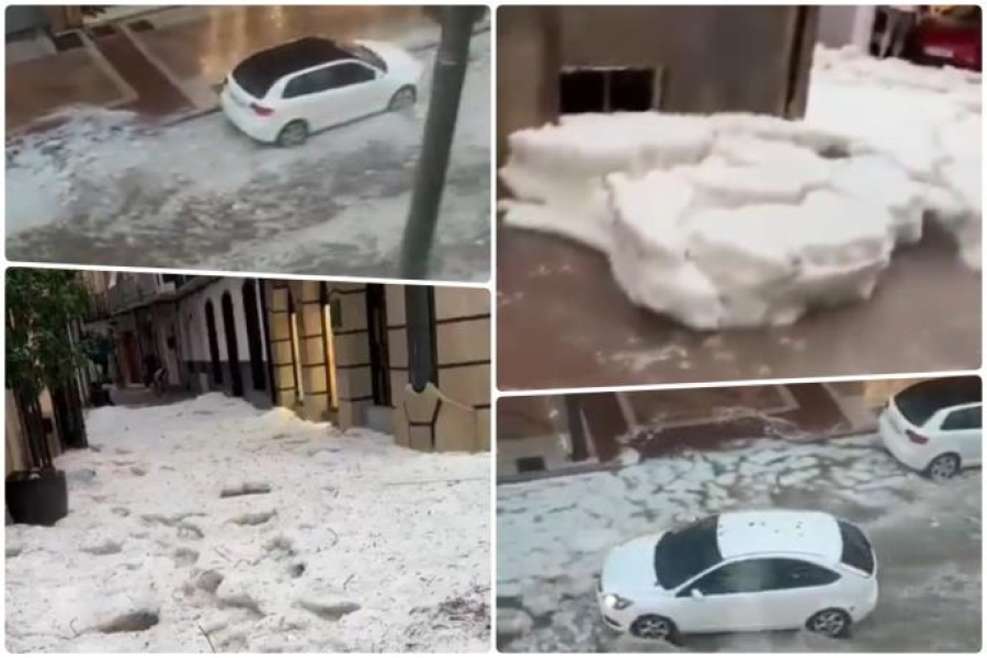 HAOS U ŠPANIJI: Nevrijeme sravnilo gradove, led kao teniske loptice, poplave prijete i Balkanu!