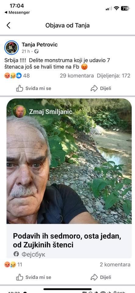 Uhapšen muškarac u Mionici zbog zlostavljanja životinja: Objavljivao snimke na društvenim mrežama