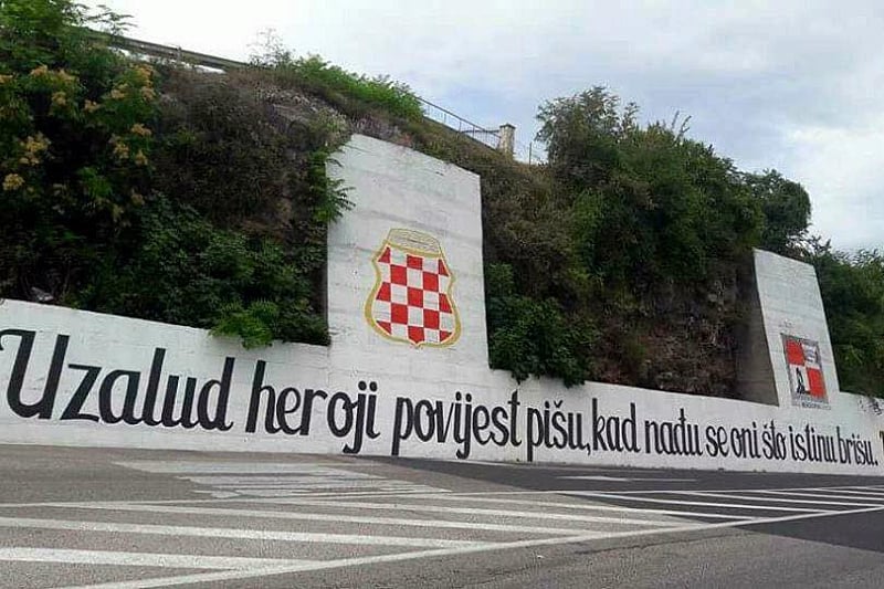 Predsjednik MZ Dračevo odbija ukloniti grafit Herceg-Bosne: “Niti je prefarban, niti će biti”