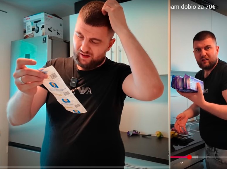 (VIDEO) Kupovina bh. YouTubera u Njemačkoj: Račin iz Lidla ga šokirao, evo šta je dobio za 75 eura!!