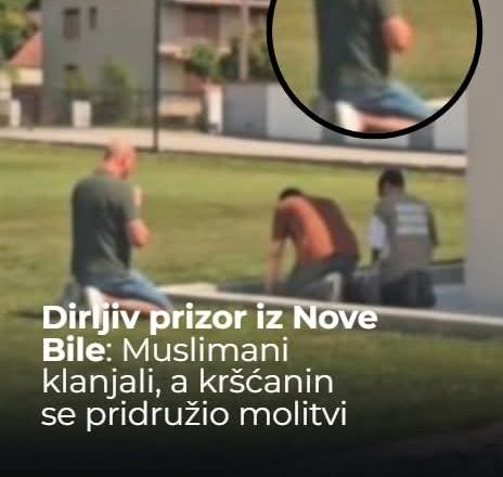 Neočekivan prizor u Novoj Biloj: Muslimani i kršćanin zajedno u molitvi