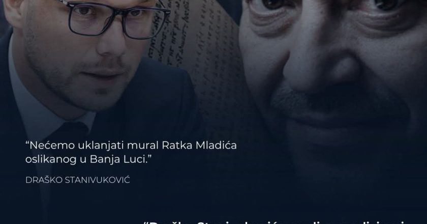 Emir Hadžihafizbegović žestoko odgovorio Drašku Stanivukoviću zbog murala Ratku Mladiću