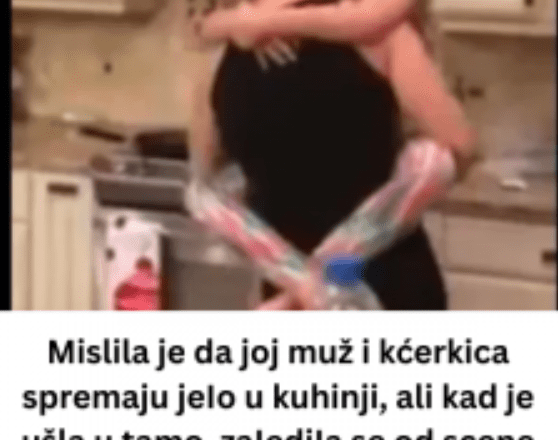 Mislila je da joj muž i kćerkica spremaju jeIo u kuhinji, ali kad je ušla u tamo, zaIediIa se od scene koju je zatekla: Zatim je uključila kameru – da li je on n0rmalan (Video)