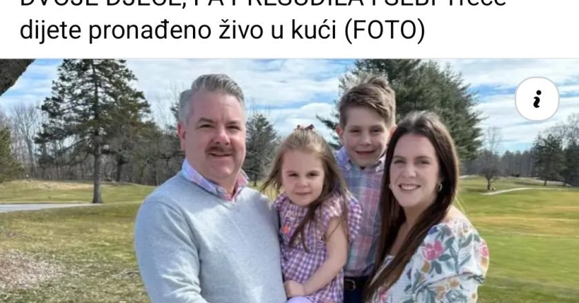 Porodična tragedija: Majka usmrtila muža i dvoje djece, treće pronađeno živo