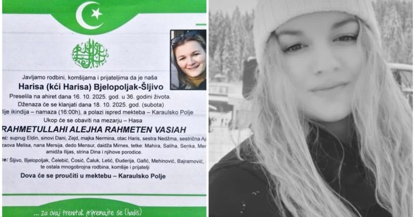 Kakanj u suzama: Preminula mlada majka Harisa Bjelopoljak-Šljivo