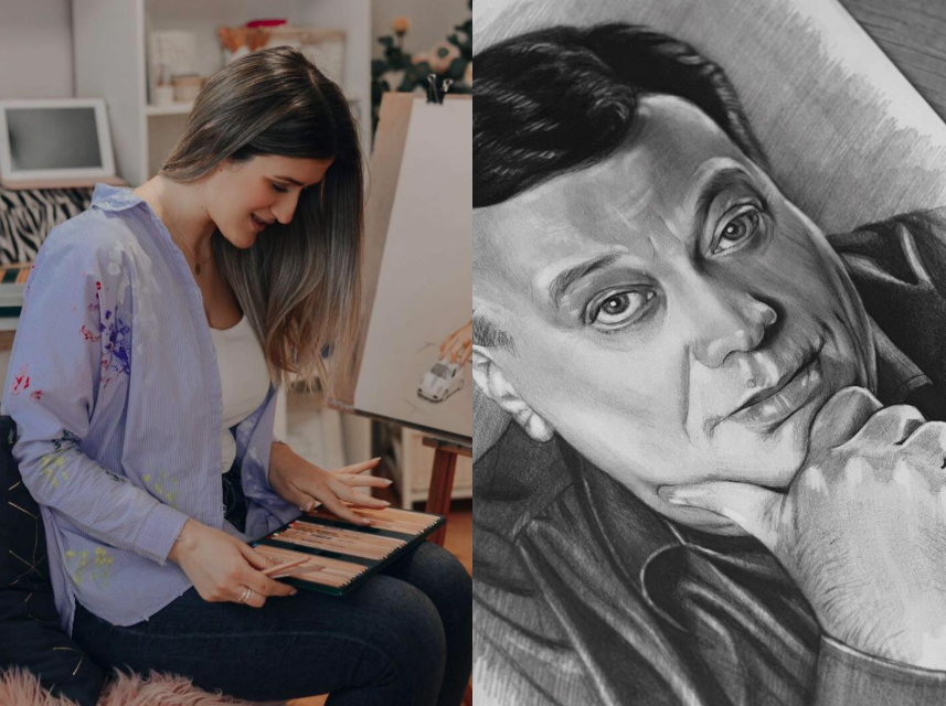 Mostarska umjetnica prodala portrete Halida Bešlića i donirala sav novac Pomozi.ba