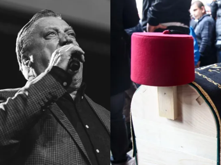 Što predstavlja tradicionalna crvena kapa na lijesu Halida Bešlića?