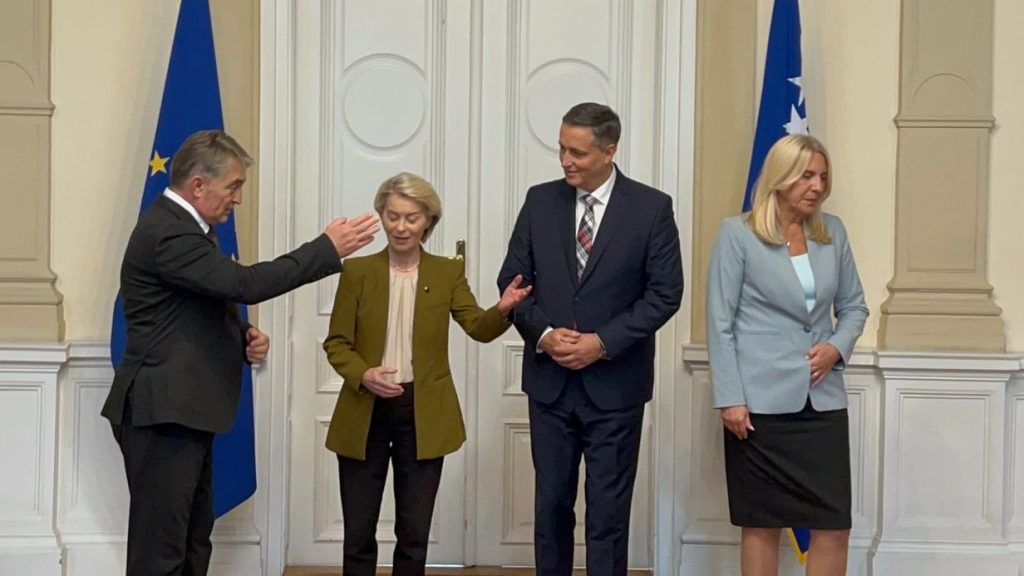 Ursula fon der Lajen u Sarajevu: Sastanak s Predsjedništvom BiH i posjeta Srebrenici