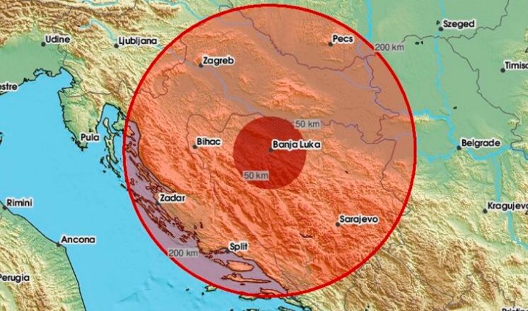 Zemljotres pogodio Banja Luku
