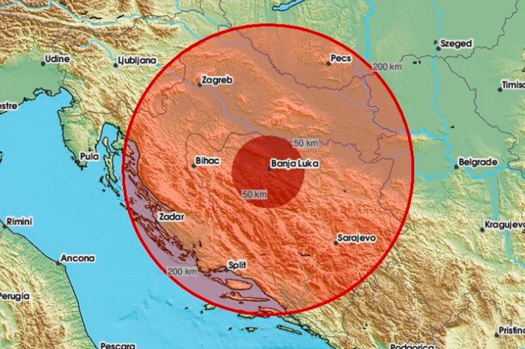 Zemljotres pogodio Banja Luku