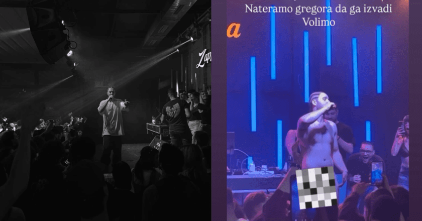 Srpski reper zgrozio javnost: Skinuo se potpuno go pred publikom nakon skandiranja „gaće, gaće“