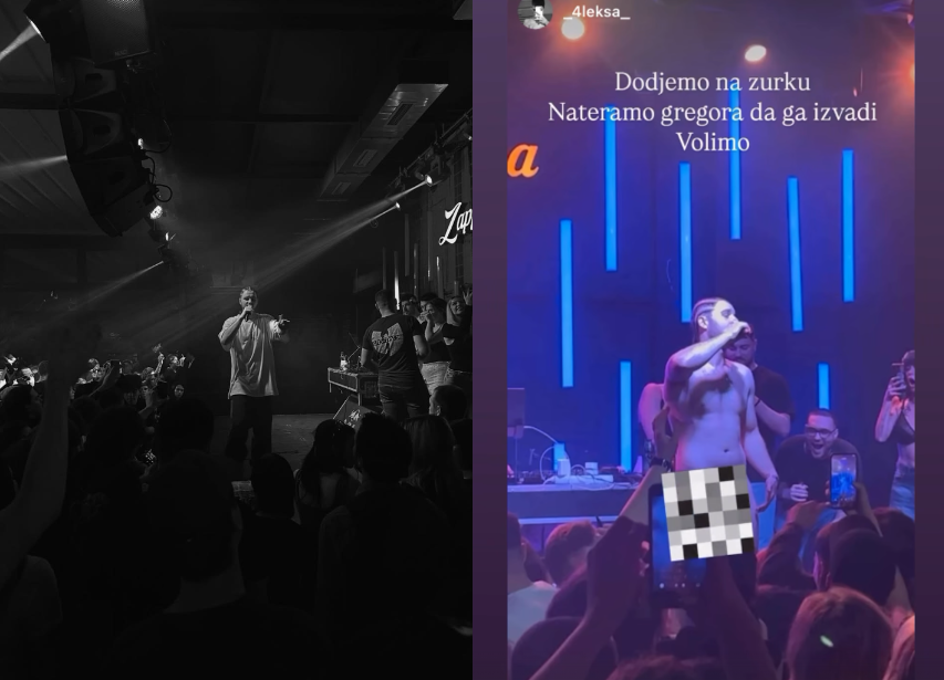 Srpski reper zgrozio javnost: Skinuo se potpuno go pred publikom nakon skandiranja „gaće, gaće“