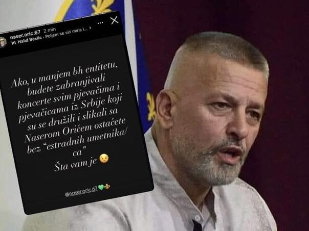 Naser Orić: Budete li branili nastupe, ostaćete bez estrade