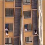 Zamalo otkrivena afera: Ljubavnica pobjegla kroz prozor na 10. spratu (VIDEO)