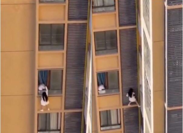 Zamalo otkrivena afera: Ljubavnica pobjegla kroz prozor na 10. spratu (VIDEO)
