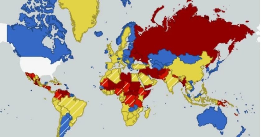 SAD objavile novu mapu nesigurnih zemalja: Pogledajte gdje su BiH i Srbija rangirane