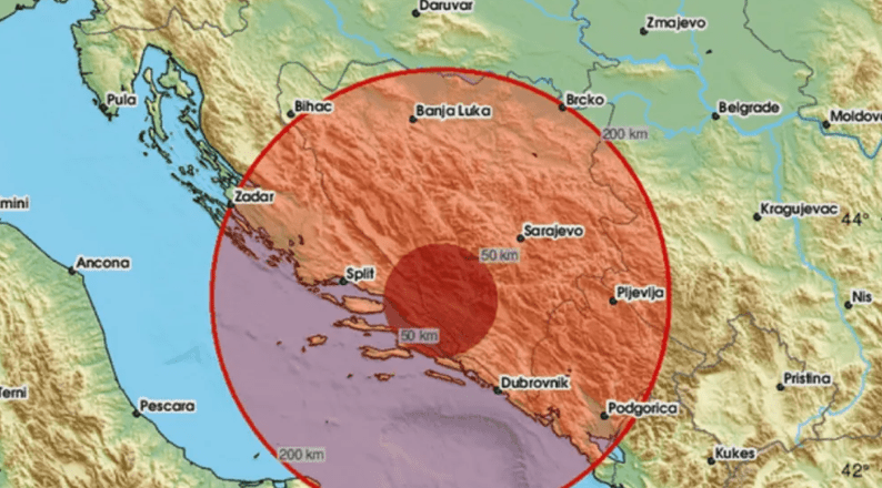 Novi zemljotres u Bosni i Hercegovini: registrovan epicentar