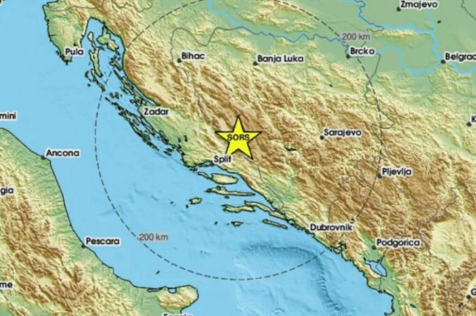 Jak zemljotres pogodio Bosnu i Hercegovinu, podrhtavanje osjetilo i Sarajevu