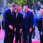 SPORNI SNIMAK: Dodik “sklonio” Karana – nije mu dao da progovori pred Vučićem?!