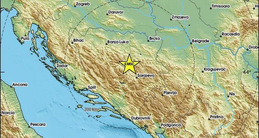 Potres jutros pogodio Bosnu i Hercegovinu, tlo ne miruje, pogledajte kolika je jačina!