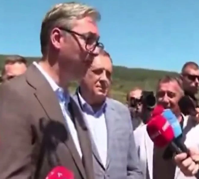 Dodik napravio gaf pred kamerama: Hvalio Vučića, pa ga Aleksandar morao ispravljati