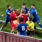 HAOS NA TERENU: Potukli se Srbi i Rusi, letjele šake i igrači se hvatali za vrat